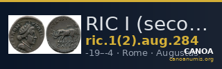 RIC I (second edition) Augustus 284 — CANOA