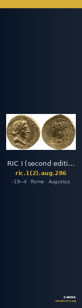 RIC I (second edition) Augustus 286 — CANOA