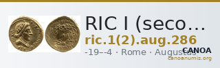 RIC I (second edition) Augustus 286 — CANOA
