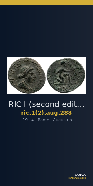RIC I (second edition) Augustus 288 — CANOA
