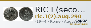 RIC I (second edition) Augustus 290 — CANOA