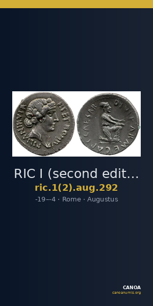 RIC I (second edition) Augustus 292 — CANOA