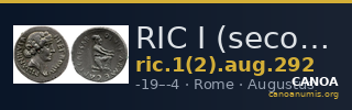 RIC I (second edition) Augustus 292 — CANOA