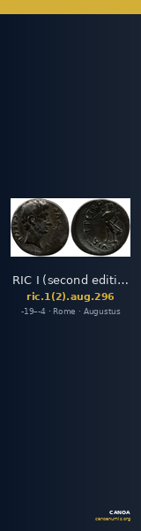 RIC I (second edition) Augustus 296 — CANOA