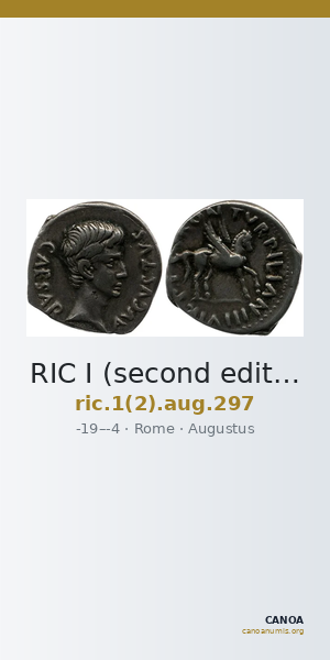 RIC I (second edition) Augustus 297 — CANOA