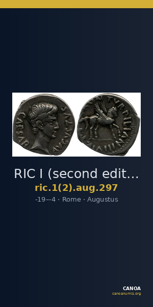 RIC I (second edition) Augustus 297 — CANOA