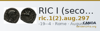 RIC I (second edition) Augustus 297 — CANOA