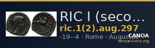 RIC I (second edition) Augustus 297 — CANOA