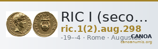 RIC I (second edition) Augustus 298 — CANOA