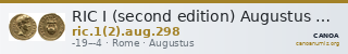 RIC I (second edition) Augustus 298 — CANOA