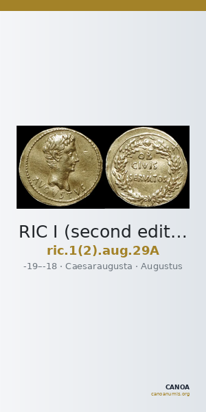 RIC I (second edition) Augustus 29A — CANOA
