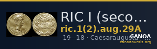 RIC I (second edition) Augustus 29A — CANOA