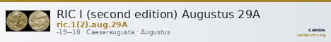 RIC I (second edition) Augustus 29A — CANOA