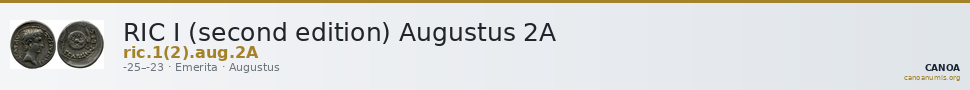 RIC I (second edition) Augustus 2A — CANOA
