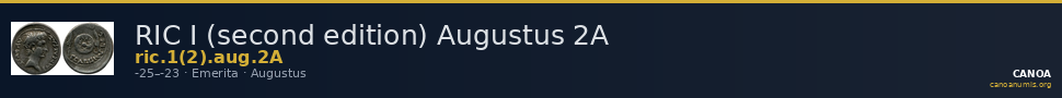 RIC I (second edition) Augustus 2A — CANOA