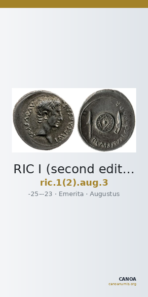 RIC I (second edition) Augustus 3 — CANOA