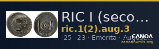 RIC I (second edition) Augustus 3 — CANOA