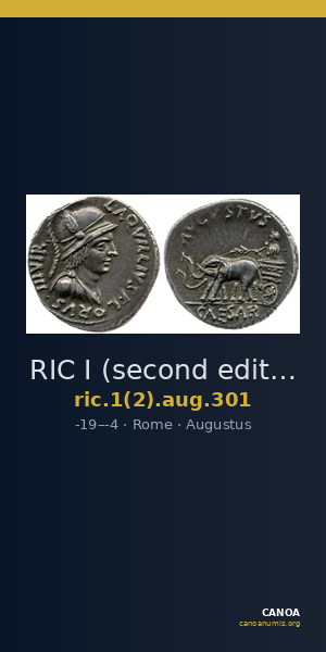 RIC I (second edition) Augustus 301 — CANOA