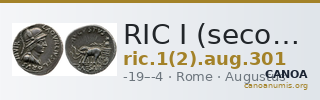 RIC I (second edition) Augustus 301 — CANOA