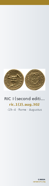RIC I (second edition) Augustus 302 — CANOA