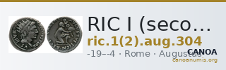 RIC I (second edition) Augustus 304 — CANOA