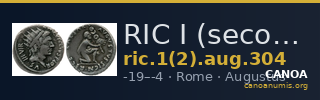 RIC I (second edition) Augustus 304 — CANOA