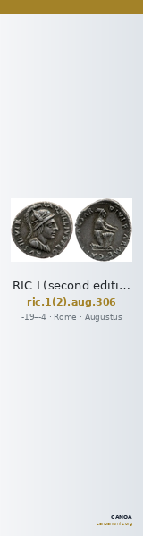 RIC I (second edition) Augustus 306 — CANOA