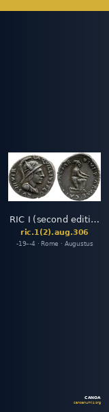 RIC I (second edition) Augustus 306 — CANOA
