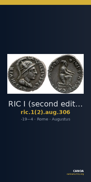 RIC I (second edition) Augustus 306 — CANOA