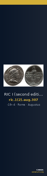 RIC I (second edition) Augustus 307 — CANOA