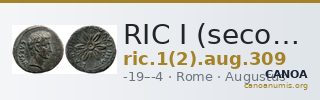 RIC I (second edition) Augustus 309 — CANOA