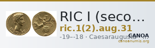 RIC I (second edition) Augustus 31 — CANOA
