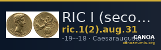 RIC I (second edition) Augustus 31 — CANOA