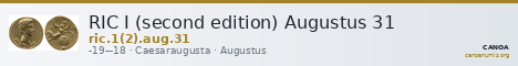 RIC I (second edition) Augustus 31 — CANOA