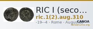 RIC I (second edition) Augustus 310 — CANOA