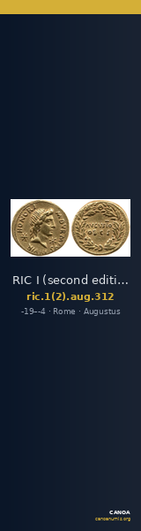 RIC I (second edition) Augustus 312 — CANOA