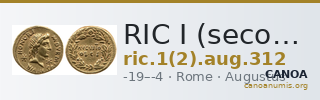 RIC I (second edition) Augustus 312 — CANOA