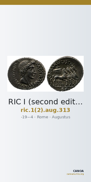 RIC I (second edition) Augustus 313 — CANOA