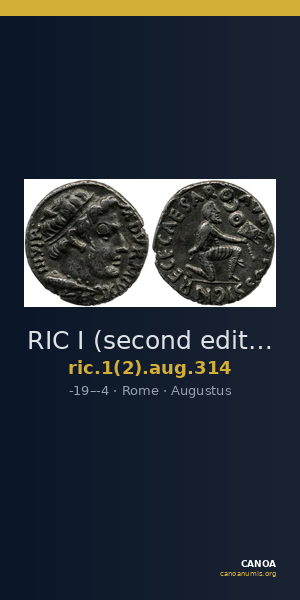RIC I (second edition) Augustus 314 — CANOA