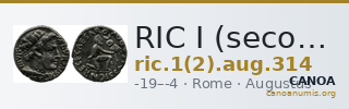 RIC I (second edition) Augustus 314 — CANOA