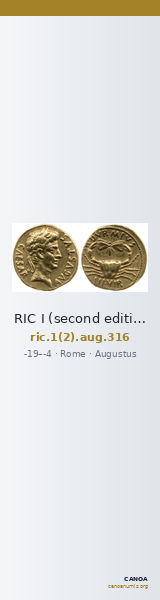 RIC I (second edition) Augustus 316 — CANOA