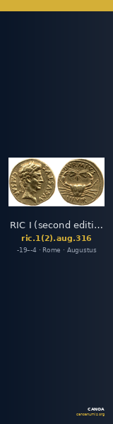 RIC I (second edition) Augustus 316 — CANOA