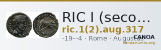 RIC I (second edition) Augustus 317 — CANOA