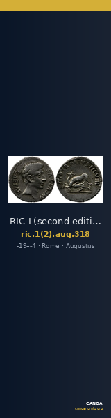RIC I (second edition) Augustus 318 — CANOA