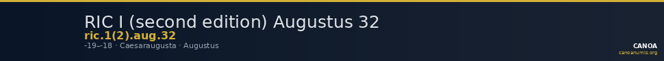 RIC I (second edition) Augustus 32 — CANOA