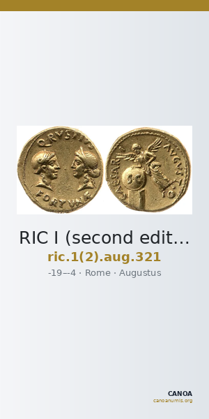 RIC I (second edition) Augustus 321 — CANOA