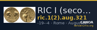 RIC I (second edition) Augustus 321 — CANOA