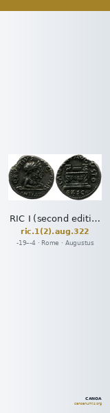 RIC I (second edition) Augustus 322 — CANOA