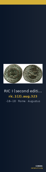 RIC I (second edition) Augustus 323 — CANOA