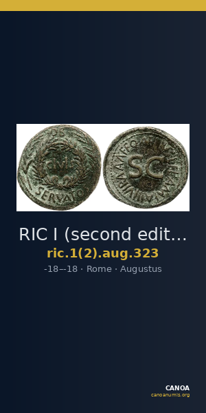 RIC I (second edition) Augustus 323 — CANOA